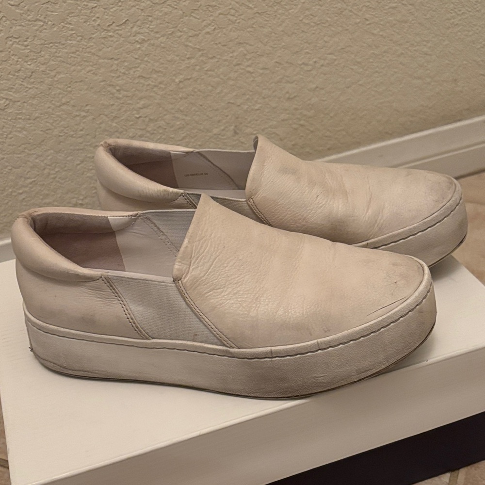 Vince Women's Cream Slip-On Sneakers